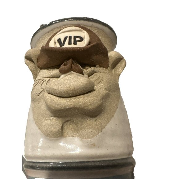 MAHON Stoneware Ugly Face VIP Pottery Stein Mug Cup Stamped Retirement Gift 80's - Picture 3 of 8